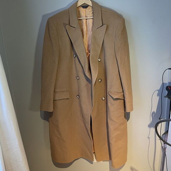 Men’s VINTAGE De Silva‎ Wool Cashmere Coat Size 46R - Picture 1 of 16